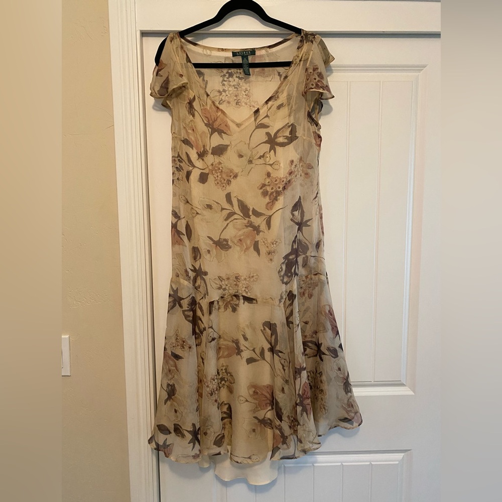 Ralph Lauren Floral Georgette Dress